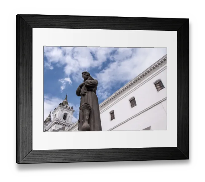 Framed Print : Quitos Colonial Church and Monastery of Saint Francis Framed Print : Quitos Colonial Church and Monastery of Saint Francis
