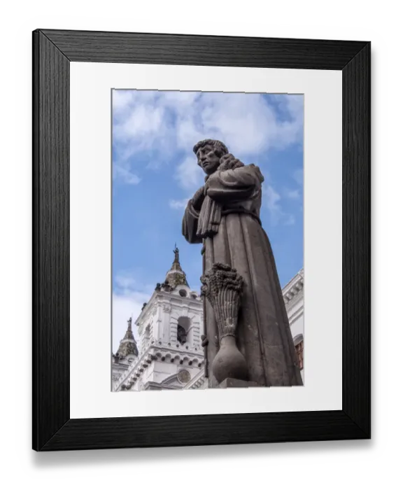 Framed Print : Quitos Colonial Church and Monastery of Saint Francis Framed Print : Quitos Colonial Church and Monastery of Saint Francis