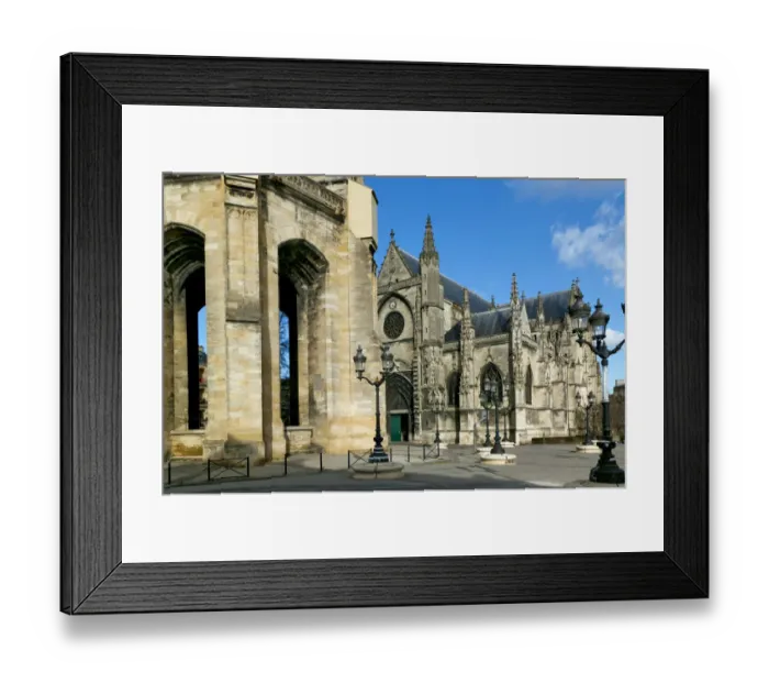 Framed Print : Saint Michel Basilica, Bordeaux, Gironde, Aquitaine, France