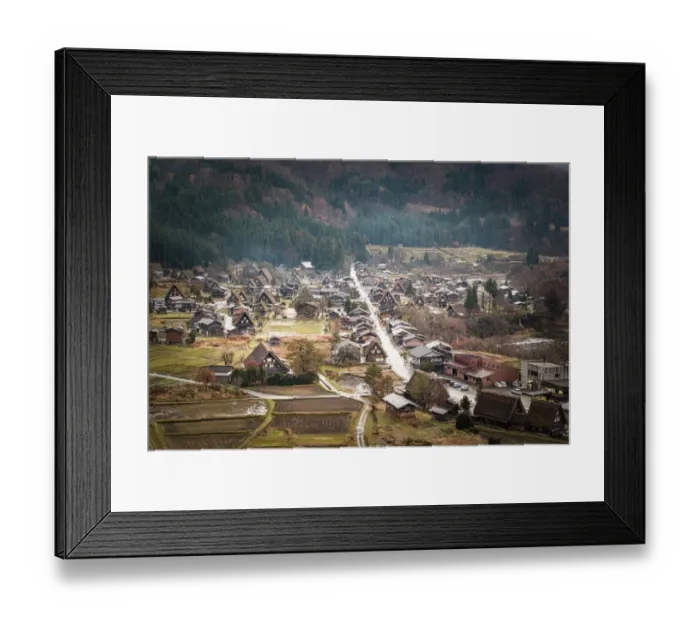 Framed Print : The Historic Villages of Shirakawa-go