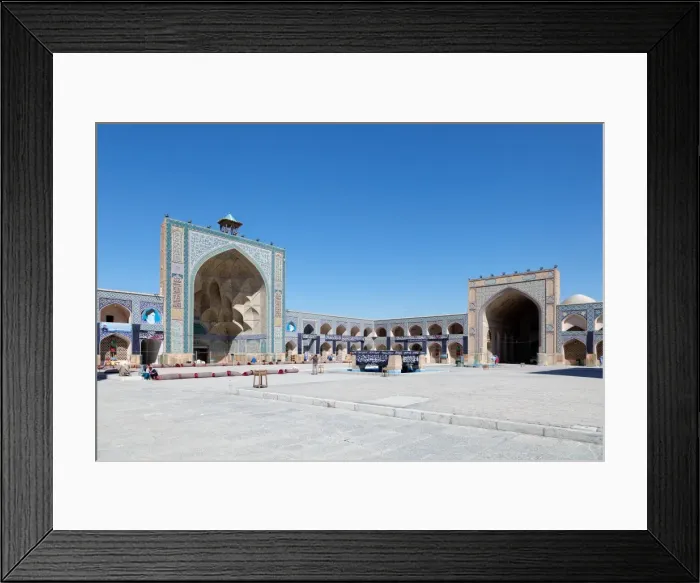 Framed Print : Courtyard of Jameh Mosque, Isfahan, Iran Framed Print : Courtyard of Jameh Mosque, Isfahan, Iran