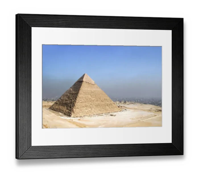 Framed Print : The Pyramid Of Chephren, Giza, Egypt Framed Print : The Pyramid Of Chephren, Giza, Egypt