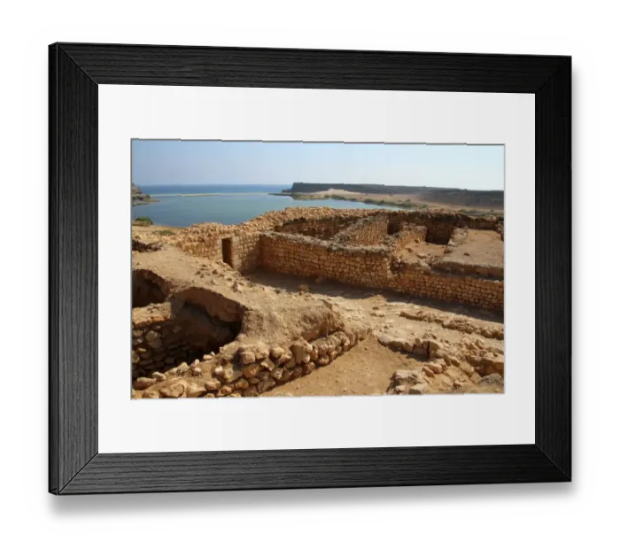 Framed Print : Khor Rori, ruins of an ancient South Arabian town, UNESCO World Heritage Site, Oman Framed Print : Khor Rori, ruins of an ancient South Arabian town, UNESCO World Heritage Site, Oman