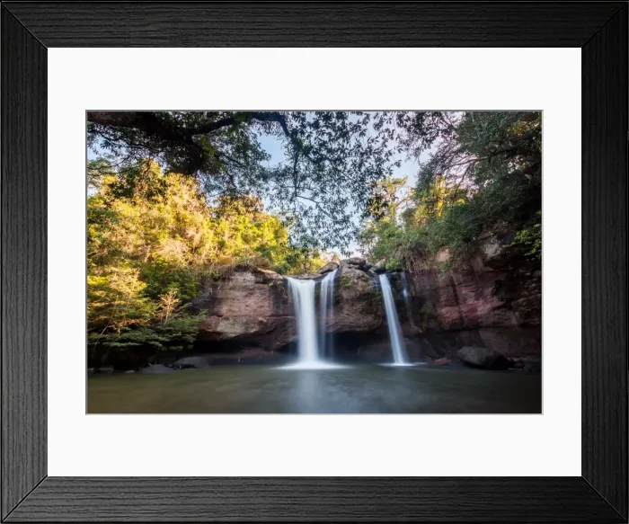 Framed Print : Waterfall cave Framed Print : Waterfall cave