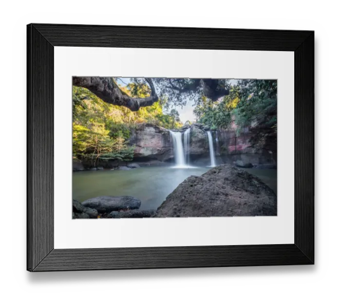Framed Print : Waterfall cave Framed Print : Waterfall cave