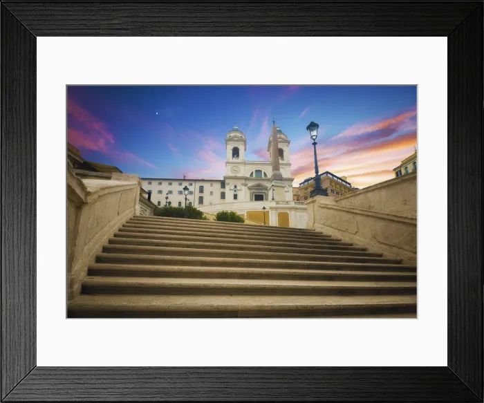 Framed Print : Piazza di Spagna at sunset Framed Print : Piazza di Spagna at sunset