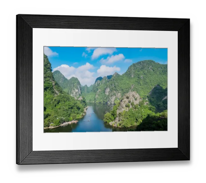 Framed Print : Trang An Scenic Landscape Complex Framed Print : Trang An Scenic Landscape Complex
