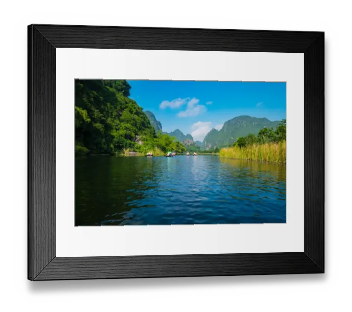 Framed Print : Trang An Scenic Landscape Complex Framed Print : Trang An Scenic Landscape Complex