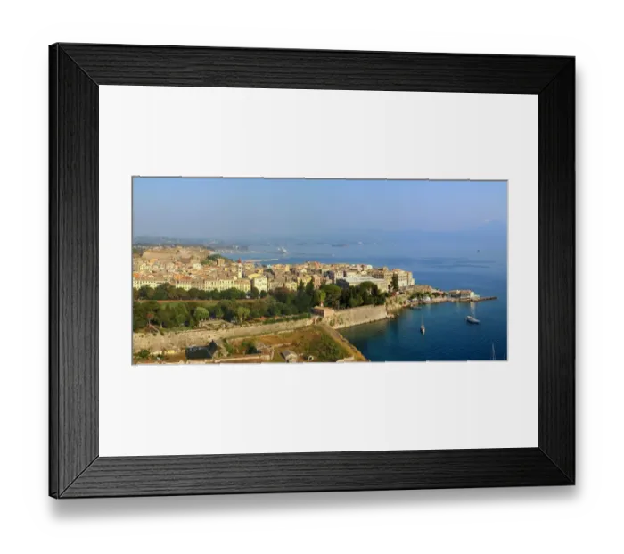 Framed Print : View over the city of Corfu Old town, taken from the old fortress Framed Print : View over the city of Corfu Old town, taken from the old fortress