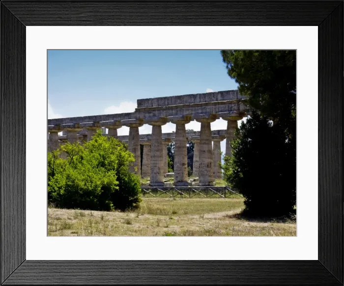 Framed Print : The Site of Paestum in Italy Framed Print : The Site of Paestum in Italy