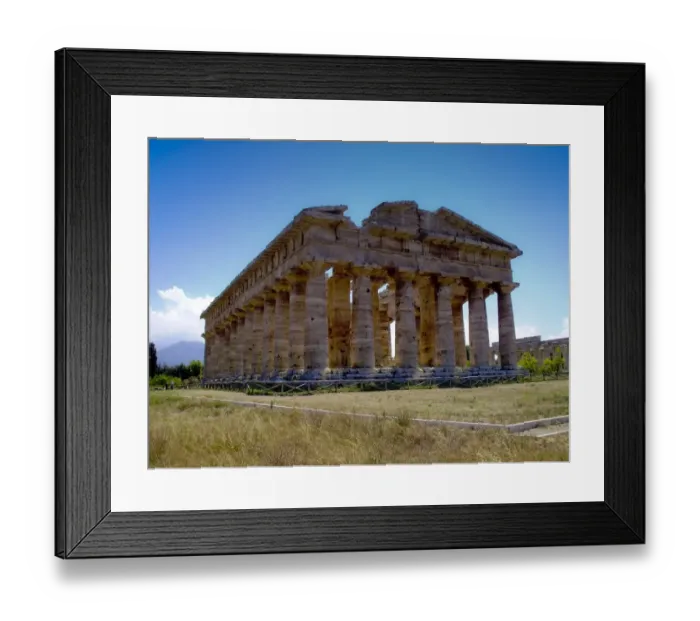Framed Print : The Site of Paestum in Italy Framed Print : The Site of Paestum in Italy