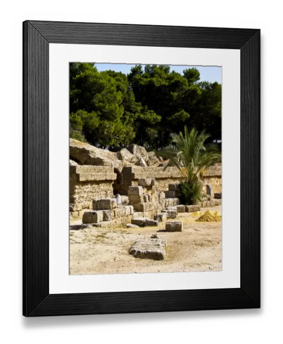 Framed Print : The Site of Paestum in Italy Framed Print : The Site of Paestum in Italy