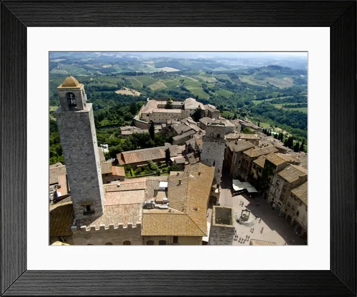 Framed Print : Towering City of Tuscany Framed Print : Towering City of Tuscany