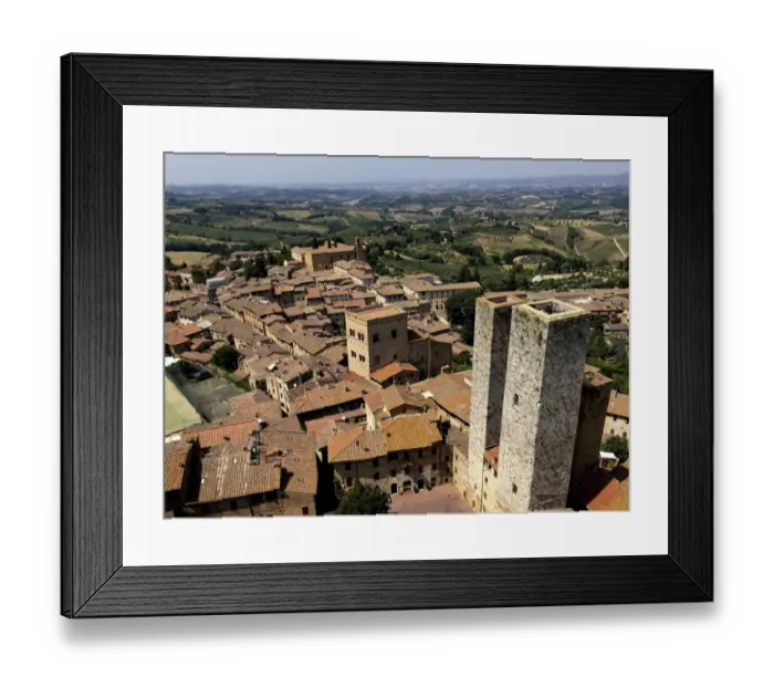 Framed Print : Towering City of Tuscany Framed Print : Towering City of Tuscany