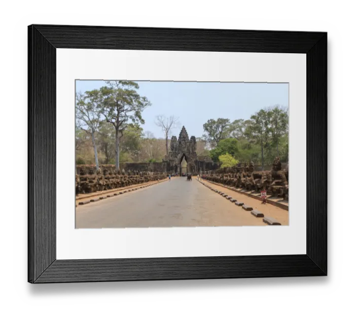Framed Print : Angkor Thom South Gate Framed Print : Angkor Thom South Gate