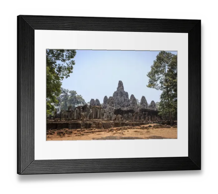 Framed Print : Bayon Temple at Angkor Thom complex