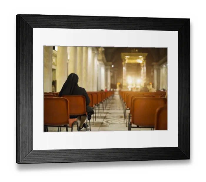 Framed Print : Mass in San Giovanni Laterano basilica, Rome Italy Framed Print : Mass in San Giovanni Laterano basilica, Rome Italy