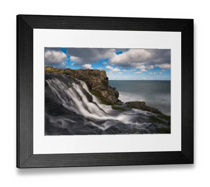 Framed Print : Dunseverick Falls at Antrim Coast Northern Ireland Framed Print : Dunseverick Falls at Antrim Coast Northern Ireland