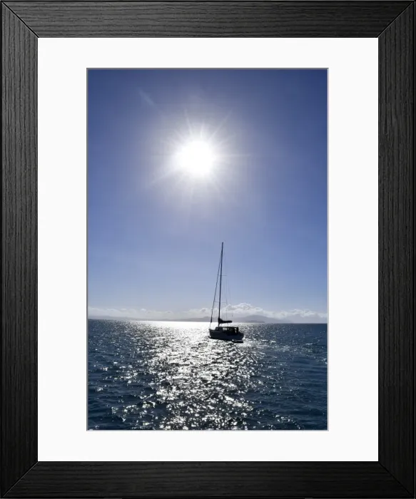 Framed Print : Sailing at The Great Barrier Reef Framed Print : Sailing at The Great Barrier Reef