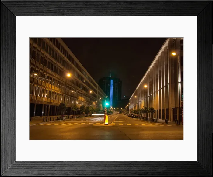 Framed Print : Night at Brussels