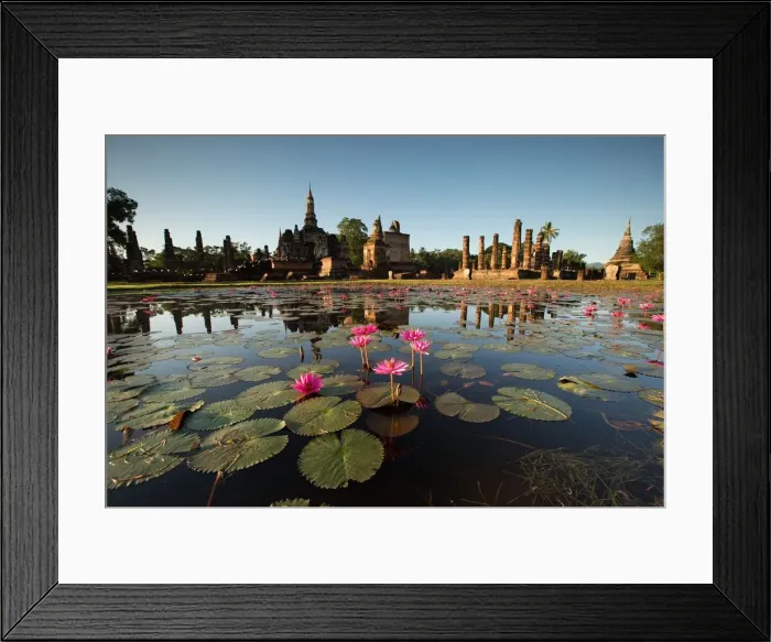 Framed Print : Ancient buddha statue. Sukhothai Historical Park Framed Print : Ancient buddha statue. Sukhothai Historical Park
