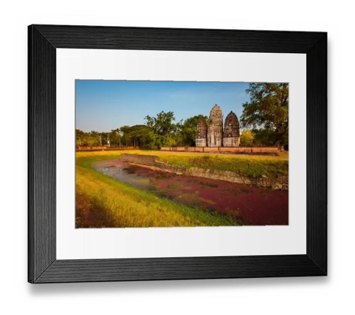 Framed Print : Wat Si Sawai of Sukhothai, Thailand Framed Print : Wat Si Sawai of Sukhothai, Thailand