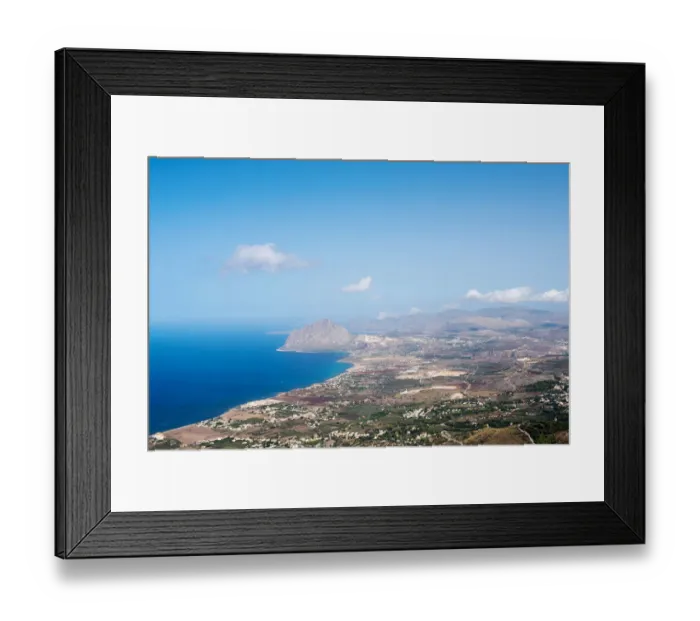 Framed Print : View from Erice Framed Print : View from Erice