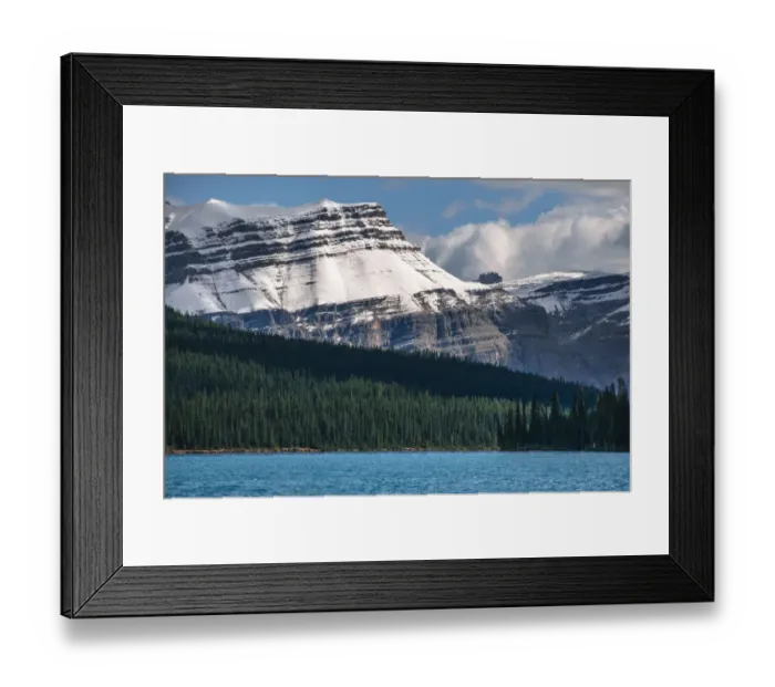 Framed Print : Rocky Mountains & Bow Lake, Banff National Park, Alberta, Canada Framed Print : Rocky Mountains & Bow Lake, Banff National Park, Alberta, Canada