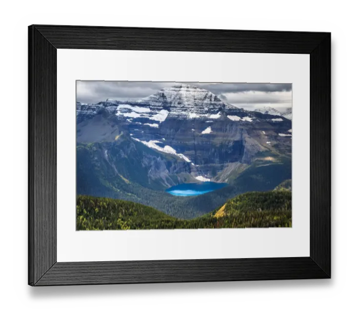 Framed Print : Mount Chapman & Lake Wurdeman, Glacier National Park, Montana, USA