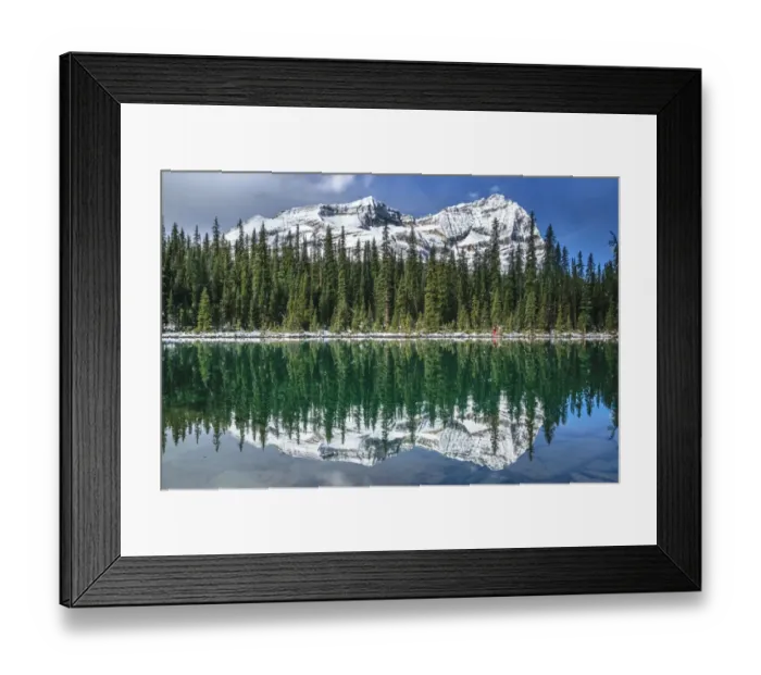 Framed Print : Odaray Mountain & Lake O Hara, Yoho National Park, British Columbia, Canada