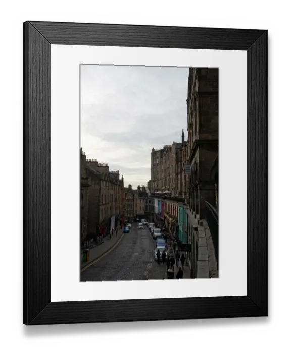 Framed Print : Crowded Victoria Street, Edinburgh, United Kingdom Framed Print : Crowded Victoria Street, Edinburgh, United Kingdom