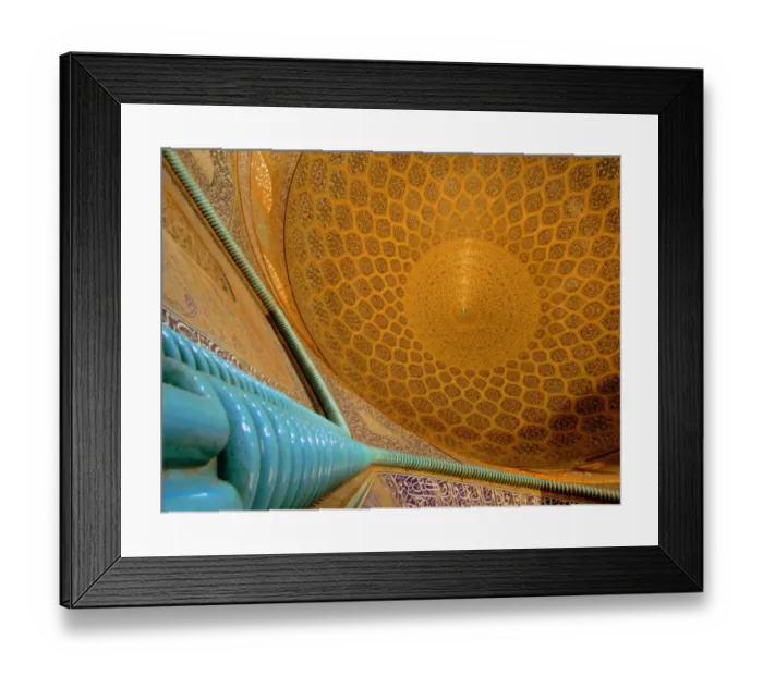 Framed Print : Ascension from ground to beautiful mosque ceiling - Sheikh Lotfollah, Isfahan, Iran Framed Print : Ascension from ground to beautiful mosque ceiling - Sheikh Lotfollah, Isfahan, Iran