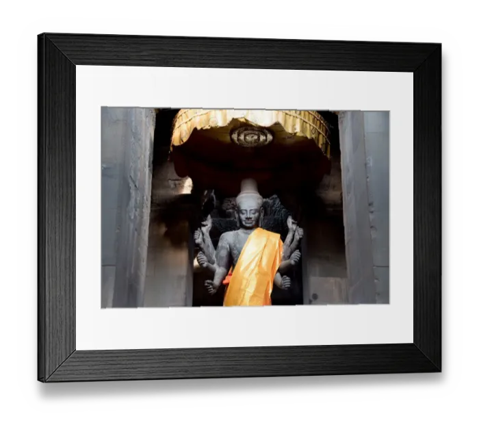 Framed Print : Vishnu statue in Angkor wat, siem reaps, cambodia Framed Print : Vishnu statue in Angkor wat, siem reaps, cambodia