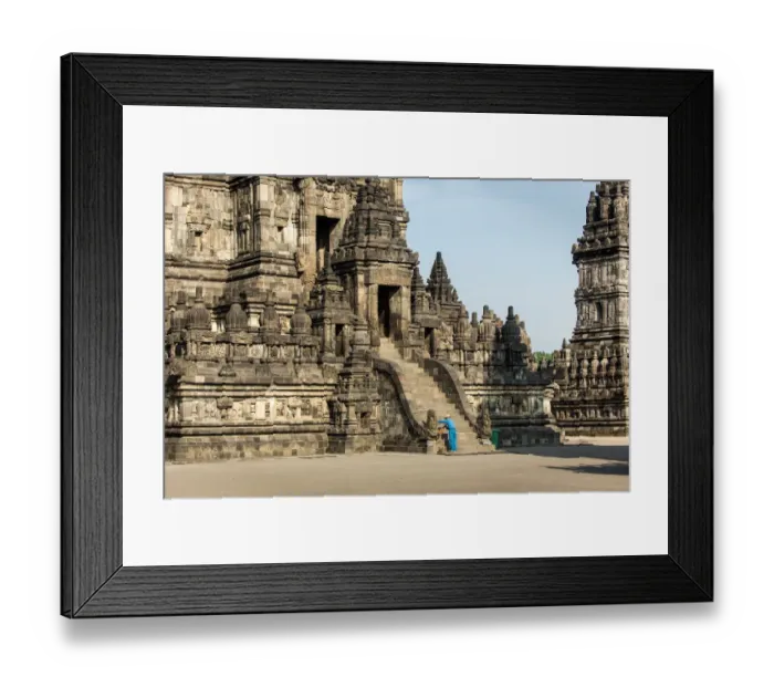 Framed Print : Scale of Prambanan Temple Framed Print : Scale of Prambanan Temple