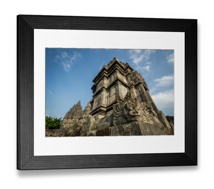 Framed Print : Detail of stone carvings at Prambanan Temple Framed Print : Detail of stone carvings at Prambanan Temple