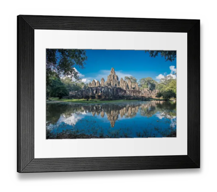 Framed Print : Bayon temple. the ancient stone temple. Bayon is one of the UNESCO world heritage at Angkor in Cambodia Framed Print : Bayon temple. the ancient stone temple. Bayon is one of the UNESCO world heritage at Angkor in Cambodia