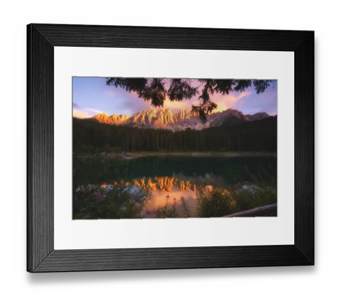 Framed Print : Carezza lake Framed Print : Carezza lake
