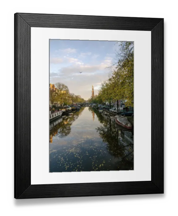 Framed Print : Amsterdams Prinsengracht Canal