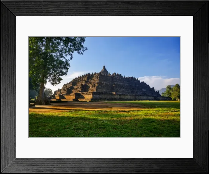 Framed Print : Morning Light at Borobudur, Magelang, Central Java, Indonesia Framed Print : Morning Light at Borobudur, Magelang, Central Java, Indonesia