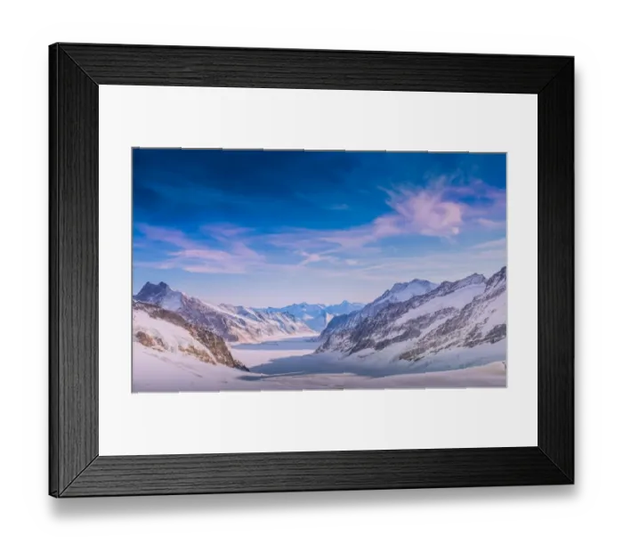 Framed Print : Alps mountain landscape. Beautiful winter landscape on sunny day
