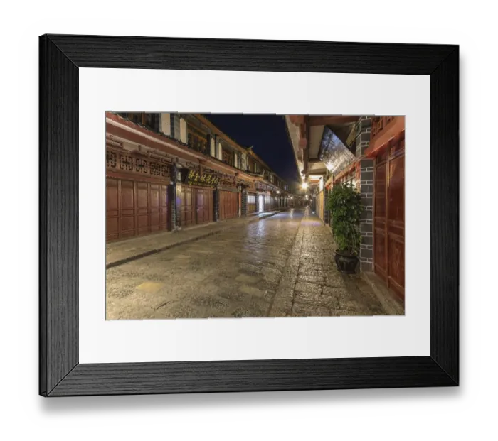 Framed Print : Lijiang Old Town in Yunnan, China at dusk Framed Print : Lijiang Old Town in Yunnan, China at dusk