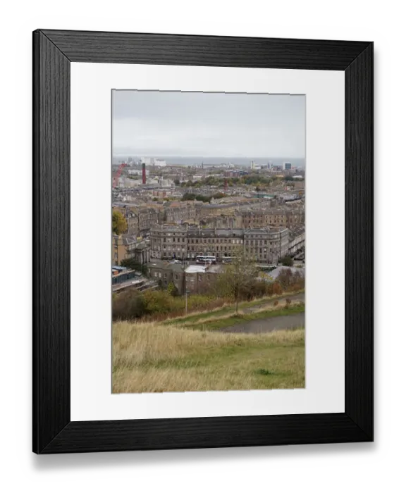 Framed Print : View on Edinburgh seen from Calton Hill, United Kingdom Framed Print : View on Edinburgh seen from Calton Hill, United Kingdom