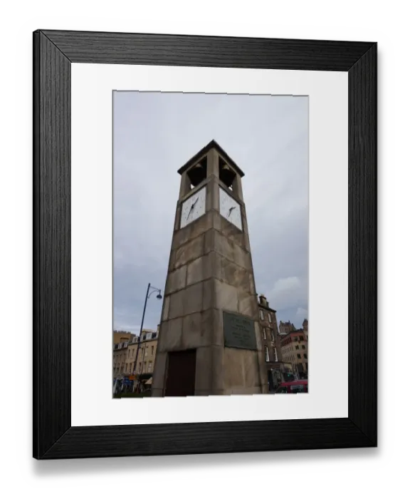 Framed Print : Bell tower at Festival Square, Edinburgh, United Kingdom Framed Print : Bell tower at Festival Square, Edinburgh, United Kingdom