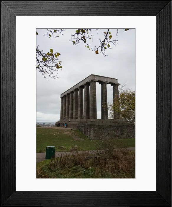 Framed Print : Side view on National Monument, Edinburgh, Scotland, United Kingdom Framed Print : Side view on National Monument, Edinburgh, Scotland, United Kingdom