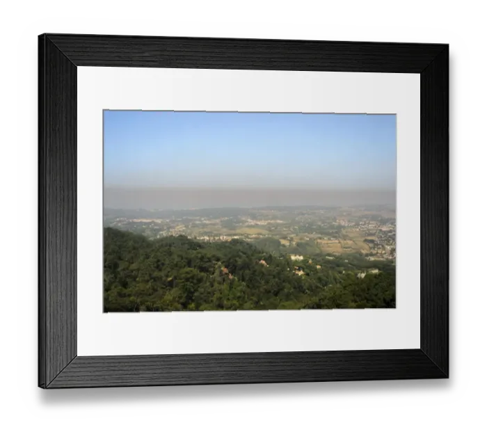 Framed Print : Forest, mountains and cities around Sintra castle Framed Print : Forest, mountains and cities around Sintra castle