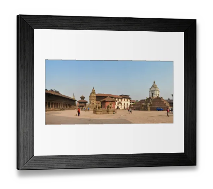 Framed Print : Panorama of historic Bhaktapur Durbar Square Framed Print : Panorama of historic Bhaktapur Durbar Square