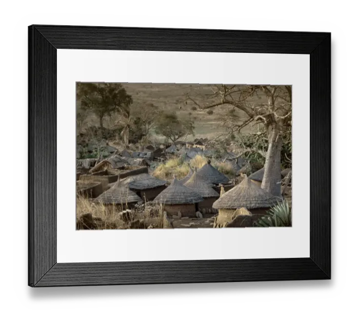 Framed Print : Dogon village, Dogon land, Tireli, Mali, Africa Framed Print : Dogon village, Dogon land, Tireli, Mali, Africa