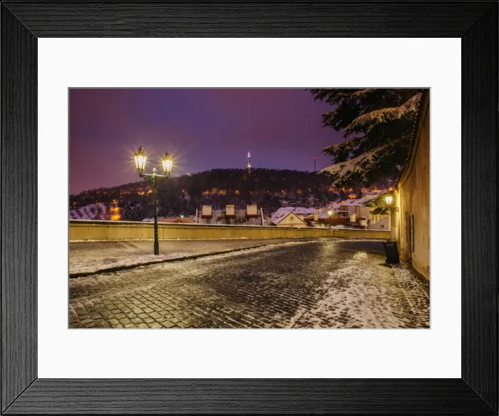 Framed Print : Cobblestone road in the Lesser Town, Prague, Czech Republic Framed Print : Cobblestone road in the Lesser Town, Prague, Czech Republic