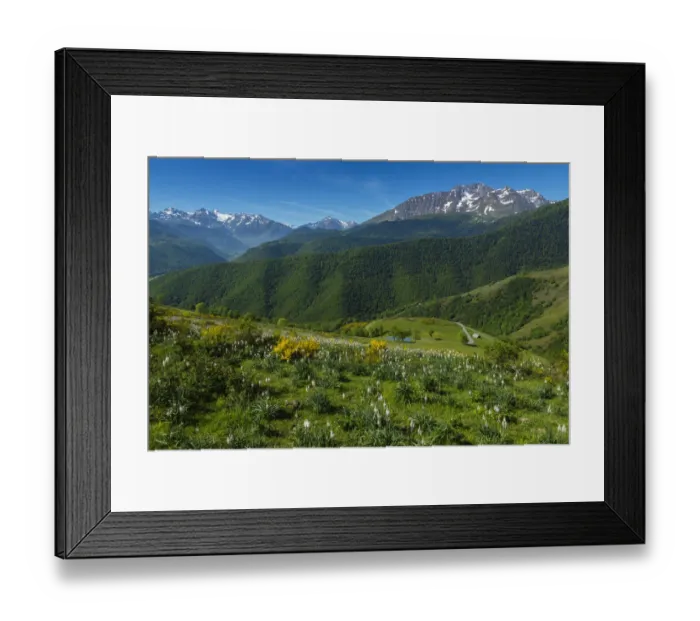 Framed Print : The road to col d Aspin, national park of Pyrenees, Hautes Pyrenees, France Framed Print : The road to col d Aspin, national park of Pyrenees, Hautes Pyrenees, France