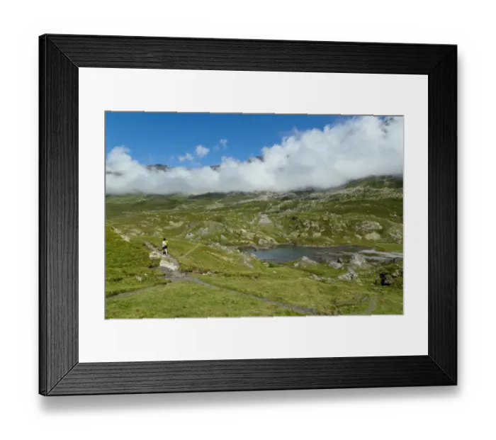 Framed Print : Aires Lake, Cirque de Troumouse, Hautes Pyrenees, Midi Pyrenees, France